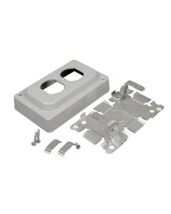 Legrand Wiremold® 1500/2600 Series Overfloor Raceway Duplex Receptacle Box, Steel