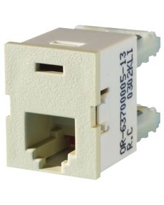 Legrand Ortronics® TracJack USOC six-position RJ25C, Electrical Ivory