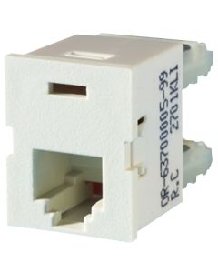 Legrand Ortronics® TracJack USOC Six-Position RJ25C, Wiremold Ivory