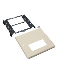 Wiremold® 4047 Two-Gang Cover Rectangular Opening & Modular Furniture, Ivory