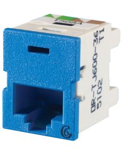 Legrand Ortronics® Clarity 6 TracJack, T568A/B, 180 degree, Blue