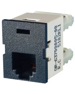 Legrand Ortronics® TracJack USOC 6-Position RJ25C, Black