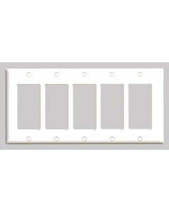 Pass & Seymour® TradeMaster 5-Gang Decorator Openings, White