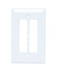 Pass & Seymour® 1-Gang 6 Port Communications Port, White