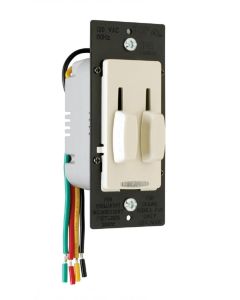 1.6A 300W Pass & Seymour® Signature™ Decorator Dual Control Slide, Light Almond