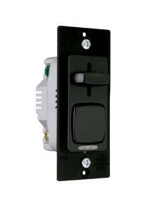 600W 120V Pass & Seymour® Signature™ Decorator Single Pole/3-Way Incandescent Preset Slide Dimmers, Black