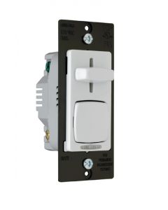 600W 120V Pass & Seymour® Signature™ Decorator Single Pole/3-Way Incandescent Preset Slide Dimmer, White