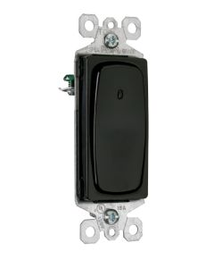 15A 120/277V Pass & Seymour® Signature™ 3-Way Illuminated Decorator Switch, Black