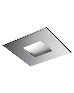 3-3/4" Lytepoints Frosted Glass Wet Location Reflector Trim, Square Adjustable - White