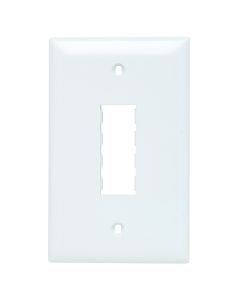 Wall plate 1g 2 port datacom iwhi