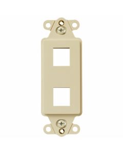 Pass & Seymour® TradeMaster® 2-Port Keystone Decorator Frame, Ivory