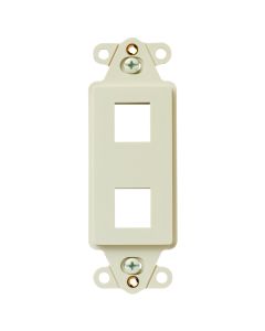 Pass & Seymour® TradeMaster® 2-Port Keystone Decorator Frame, Light Almond