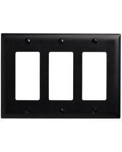 Pass & Seymour® 3-Gang Decorator Opening, Black
