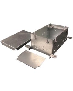 10.5000" Brushed Aluminuim Omnibox Series Steel floor box