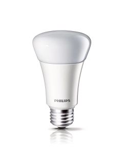 8W 120V 5000K Philips LED Household A19 Dimmable Daylight Bulb, White