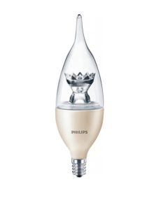 4.5W 2700K Philips Diamond Spark Candelabra Base Dimmable Flame Tip LED Lamp