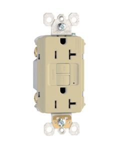 20Amp 125V Legrand® Pass & Seymour® Spec-Grade Weather-Resistant Self-Test Duplex GFCI, Light Almond