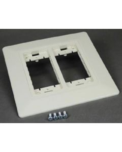 6 13/16"x7" Wiremold-Legrand Device Mount Bracket with Trim Ring, White