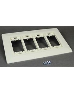 11 1/4"x7" Wiremold-Legrand WallSource Device Mounting Bracket and Trim Ring, White
