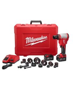 18V 1/2" to 2" Milwaukee FORCELOGIC M18 10 Ton Knockout Tool Kit