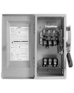 200Amp 240V Siemens 3-Poles 3-Fuses Light Duty Service Entrance Switch