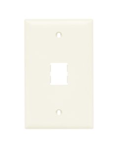 1-Port Wallplate 1-G, Ivory