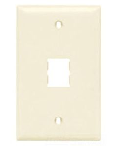 1-Port Wall Plate 1-G Ivory
