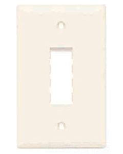 2-Port Wall Plate 1-G Ivory