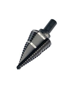 7/8" & 1-1/8" Hole Diameter #9 Step Drill Bit, Black Oxide