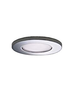 3-3/4" Philips Lightolier® Lytecaster® Frosted Glass Wet Location Reflector Trim, White Frosted Glass/Chrome Flange