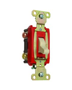 20Amp 347V Pass & Seymour® Extra Heavy-Duty Specification Grade Toggle Switch Back & Side Wire, White