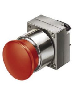 22mm Siemens Metal Round Illuminated Push-Pull Actuator, Red