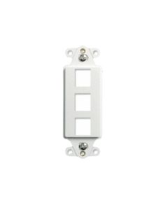 On-Q® 3-Port Decorator Outlet Strap, White, 10/Pack