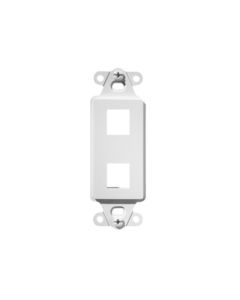 On-Q® 2-Port Decorator Outlet Strap, White, 10/Pack
