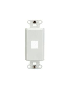 On-Q® 1-Port Decorator Outlet Strap, White, 10/Pack