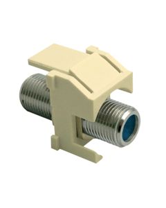 On-Q® Recessed Nickel Self-Terminating F-Connector, Light Almond, 10/Pack