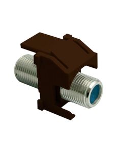 Legrand On-Q® Recessed Nickel Self-Terminating F-Connector, Brown