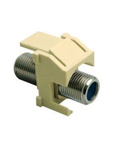 Legrand On-Q® Recessed Nickel Self-Terminating F-Connector, Light Almond