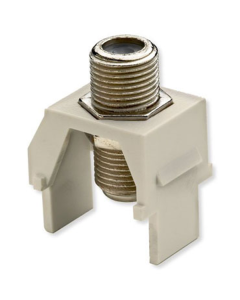 On-Q® Non-Recessed Nickel F-Connector, Light Almond, 10/Pack