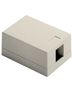 On-Q® Surface Mount Box 1-Port, Light Almond