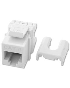 On-Q® Cat 6 Quick Connect RJ45 Keystone Insert, White, 10/Pack