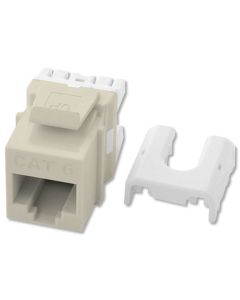 On-Q® Cat 6 Quick Connect RJ45 Keystone Insert, Light Almond, 10/Pack