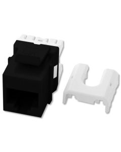 Cat 6 Quick Connect RJ45 Keystone Insert, Black