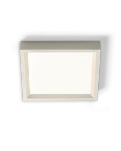 6" 120V 3000K SlimSurface LED Square Downlight, Matte White Finish