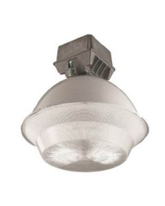 400W Keene Fixture Low Bay Ultrabay Metal Halide w/ 120/347V Lamp Hook &Cord Pulse Start Tri-Tap, White