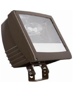 Size5 1000W 120/347V Keene PF5 Metal Halide Fixture Flood Armored Mount with Tri-Tap Lamp, Bronze