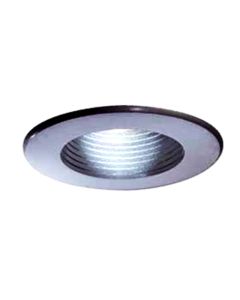 3-3/4" Lytepoints® Adjustable Baffle Reflector Trim, Aluminum Painted Step Baffle and Self-flange
