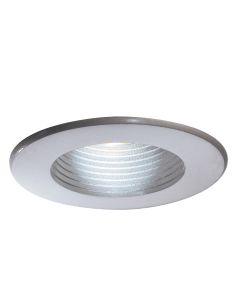 3-3/4" LytePoints Basic Baffle Reflector Trim, White Baffle/Flange