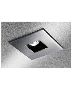 3 3/4" LytePoints® Adjustable Basic Square Baffle Reflector Trim, Brushed Steel
