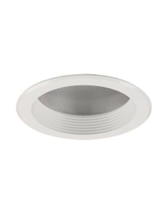 13W 120V 5-1/4" Philips Lightolier® Xceed CFL, White Baffle with White Flange Downlight